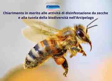 Chiarimento in merito alle attivit� di disinfestazione da zecche e alla tutela della biodiversit� nell�Arcipelago