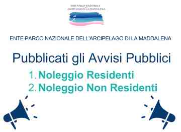 Pubblicati gli Avvisi Pubblici per il noleggio 2026