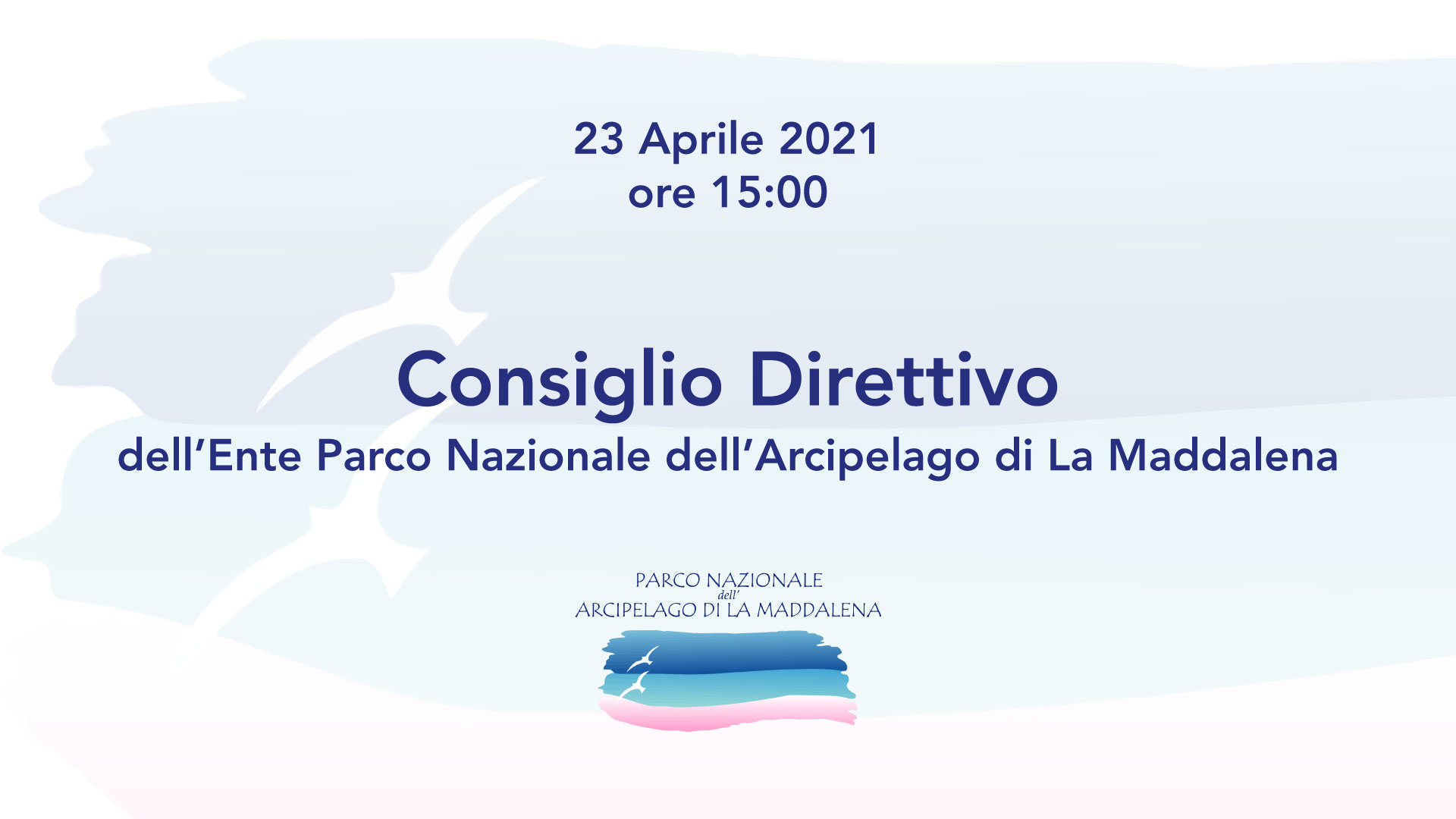 23 aprile 2021 - Diretta Youtube Consiglio Direttivo del Parco