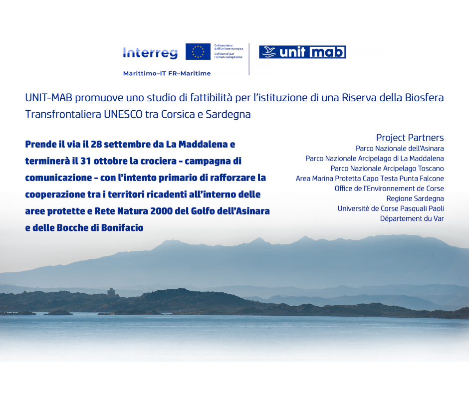 28.09.25: parte da La Maddalena la promozione di UNIT-MAB