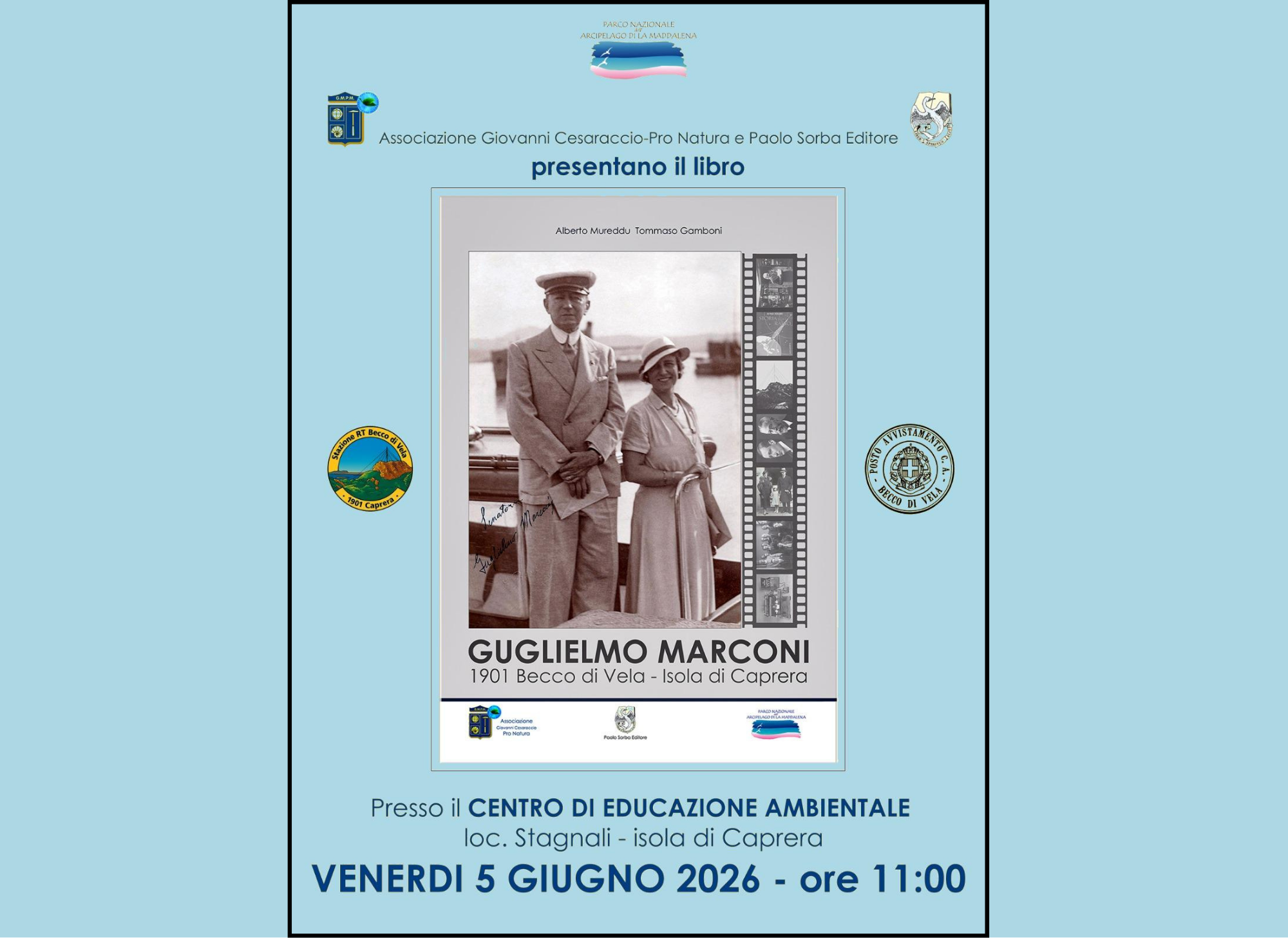  Invito all\'evento: Alla scoperta di Guglielmo Marconi a Caprera!
